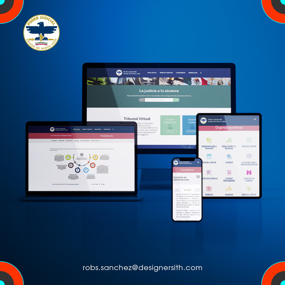 Sitio Web Poder Judicial del Estado de Nuevo León