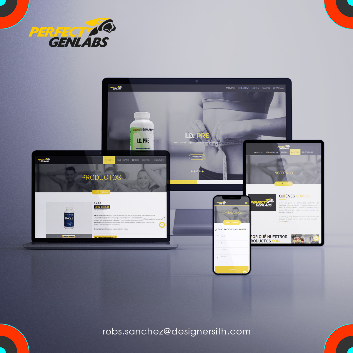 Sitio Web Perfect Genlabs